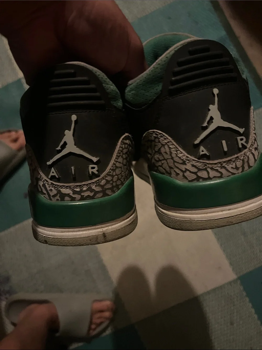 Authentic Air Jordan 3 Pine Greens